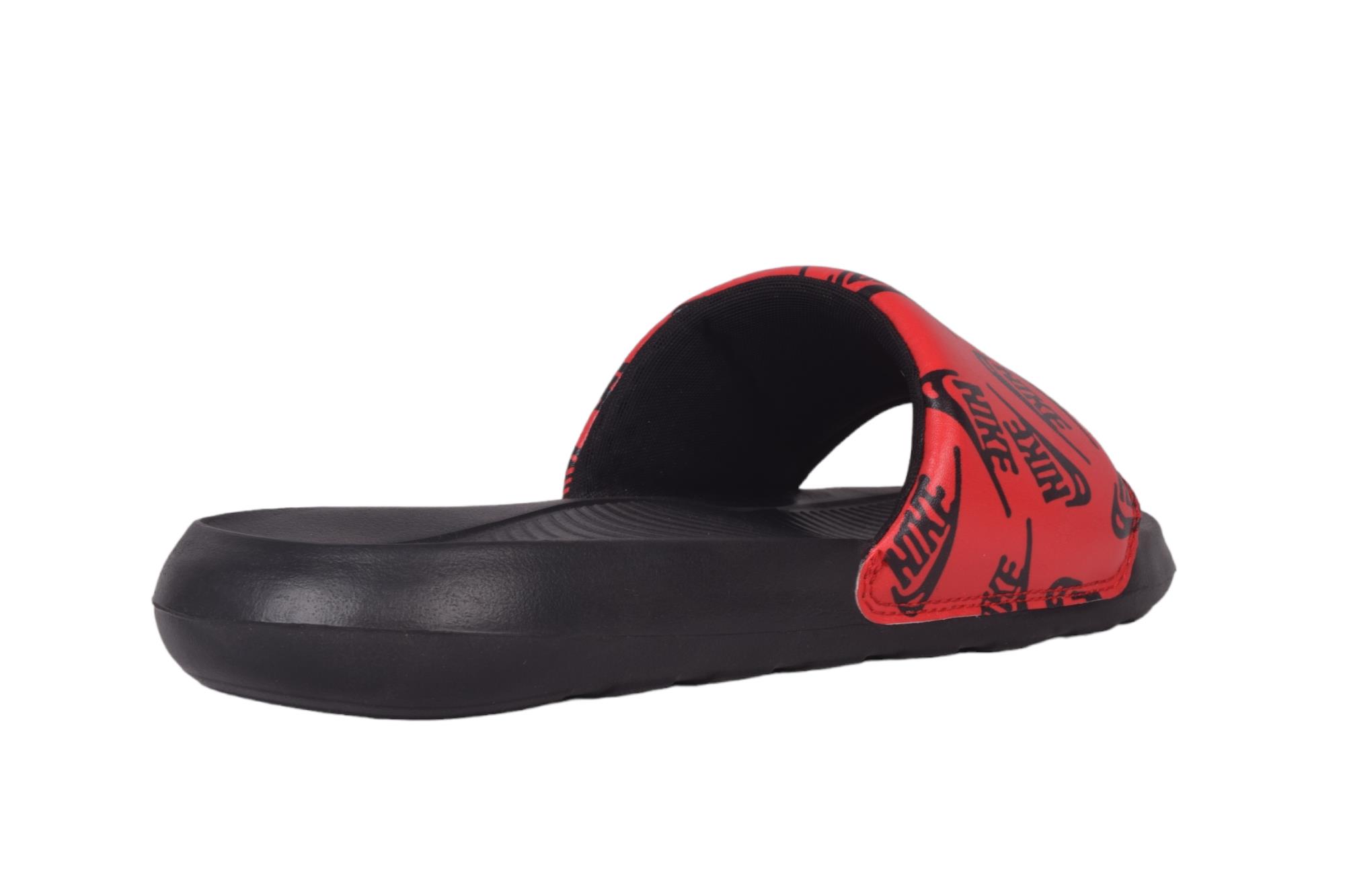 Nike slippers red and black 2025