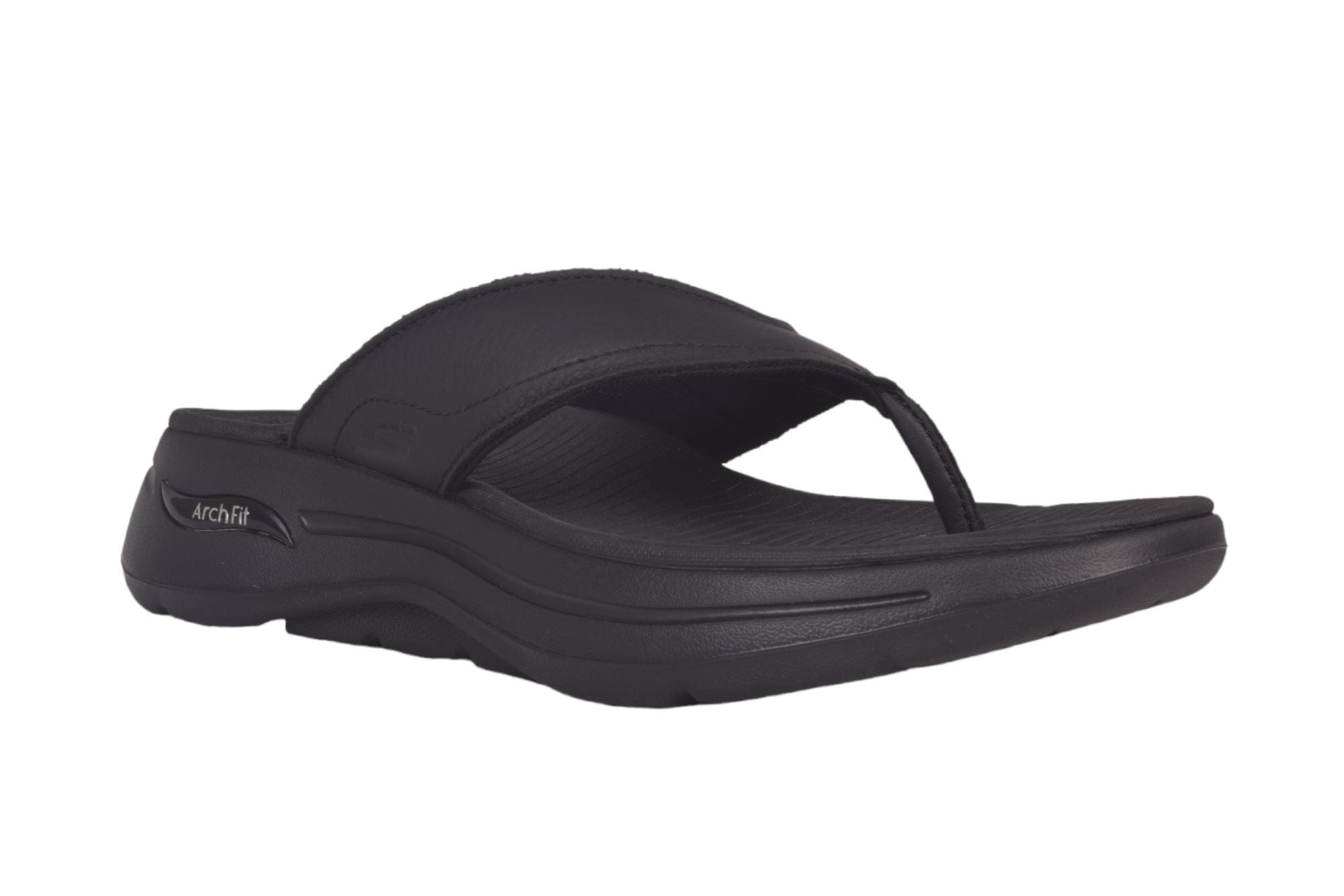 ☆U-8☆ Skechers Go Walk Arch Fit Sandal - 229022 Black 10 D (M | B2B