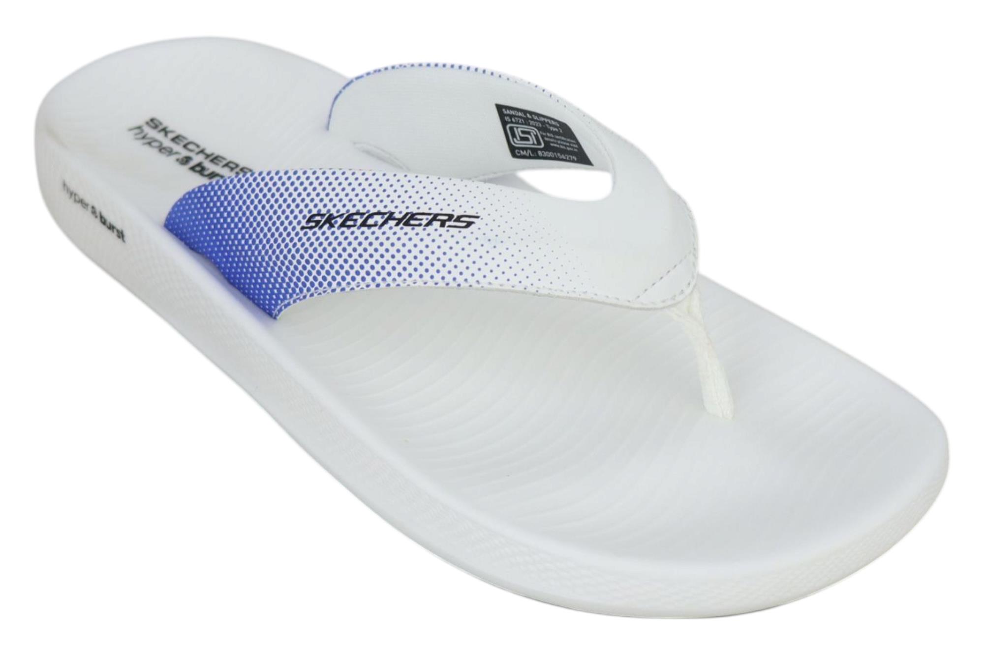 Skechers WHITE/MULTI SLIPPERS ::PARMAR BOOT HOUSE | Buy Footwear