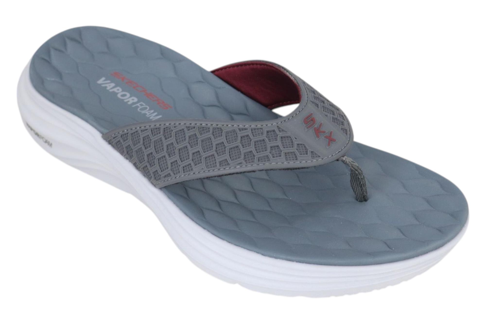 ゆゆ Skechers CHARCOAL/BURGUNDY SLIPPERS ::PARMAR BOOT HOUSE | Buy