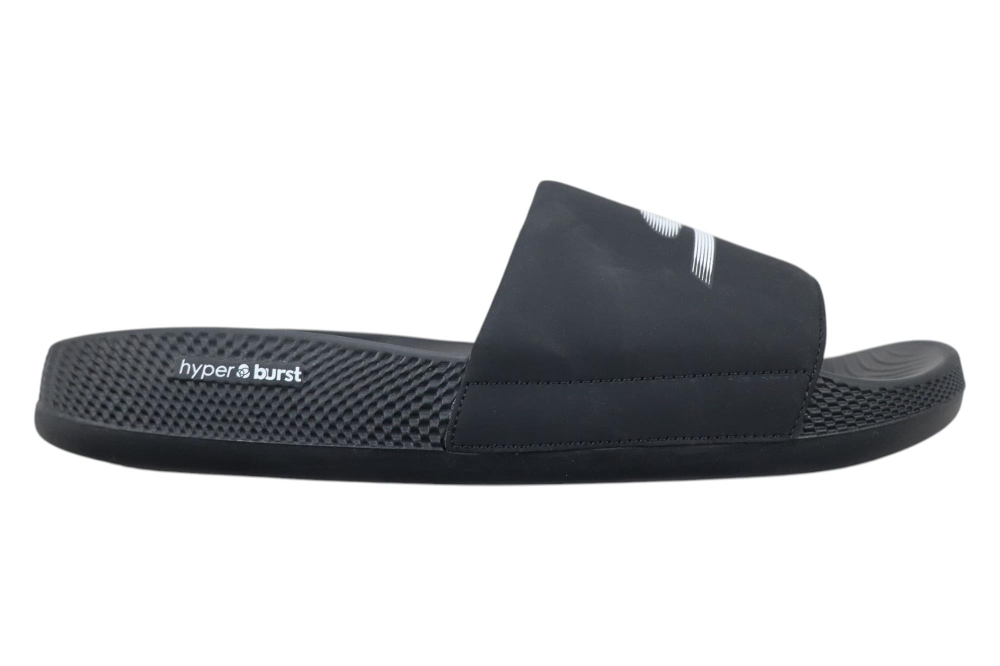 Skechers BLACK SLIDES SLIPPERS ::PARMAR BOOT HOUSE | Buy Footwear