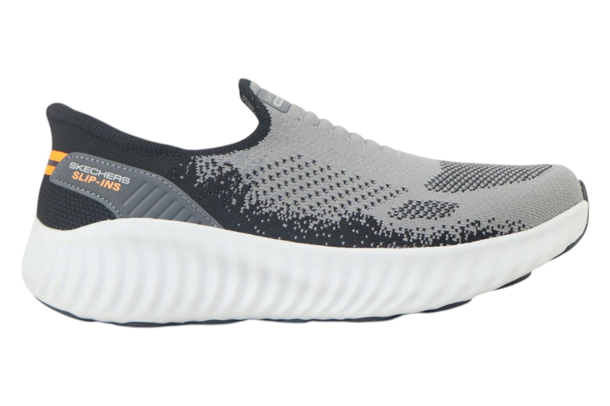 Low32 ③ Skechers CHARCOAL/BLACK SLIP ONS SHOES ::PARMAR BOOT HOUSE | Buy