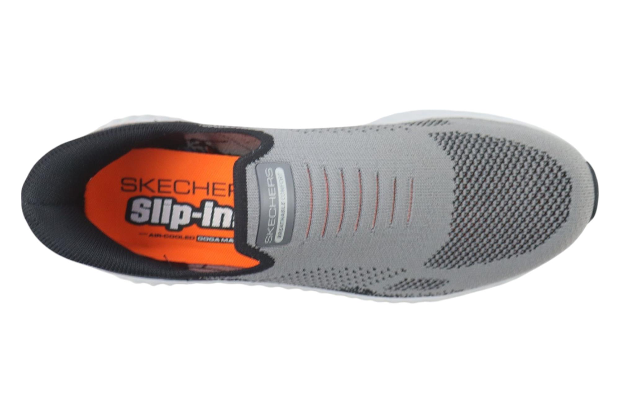 Skechers CHARCOAL/BLACK SLIP ONS SHOES ::PARMAR BOOT HOUSE | Buy