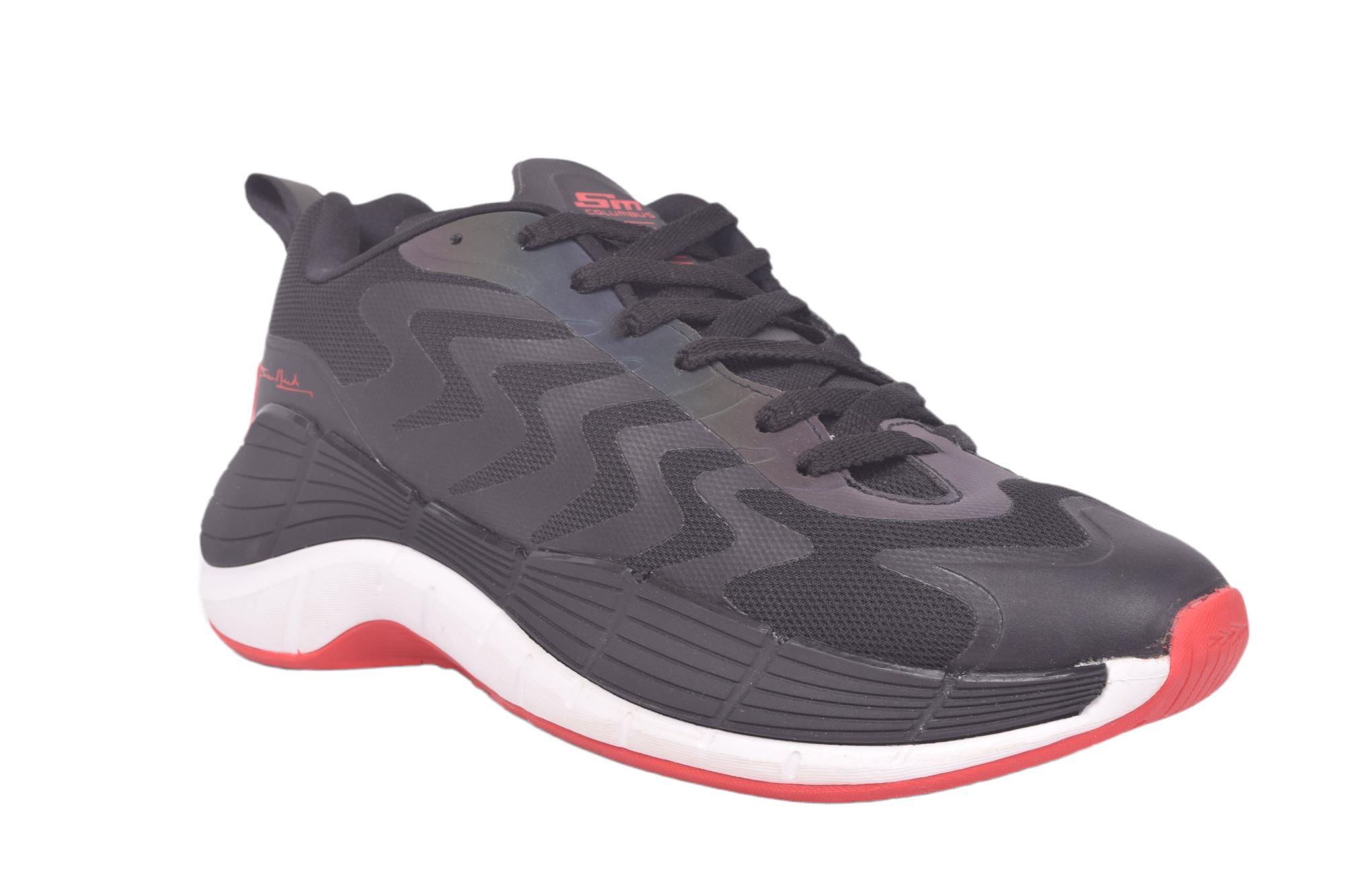 Columbus BLK/RED SPORTS SHOES Online Shopping PARMAR BOOT HOUSE