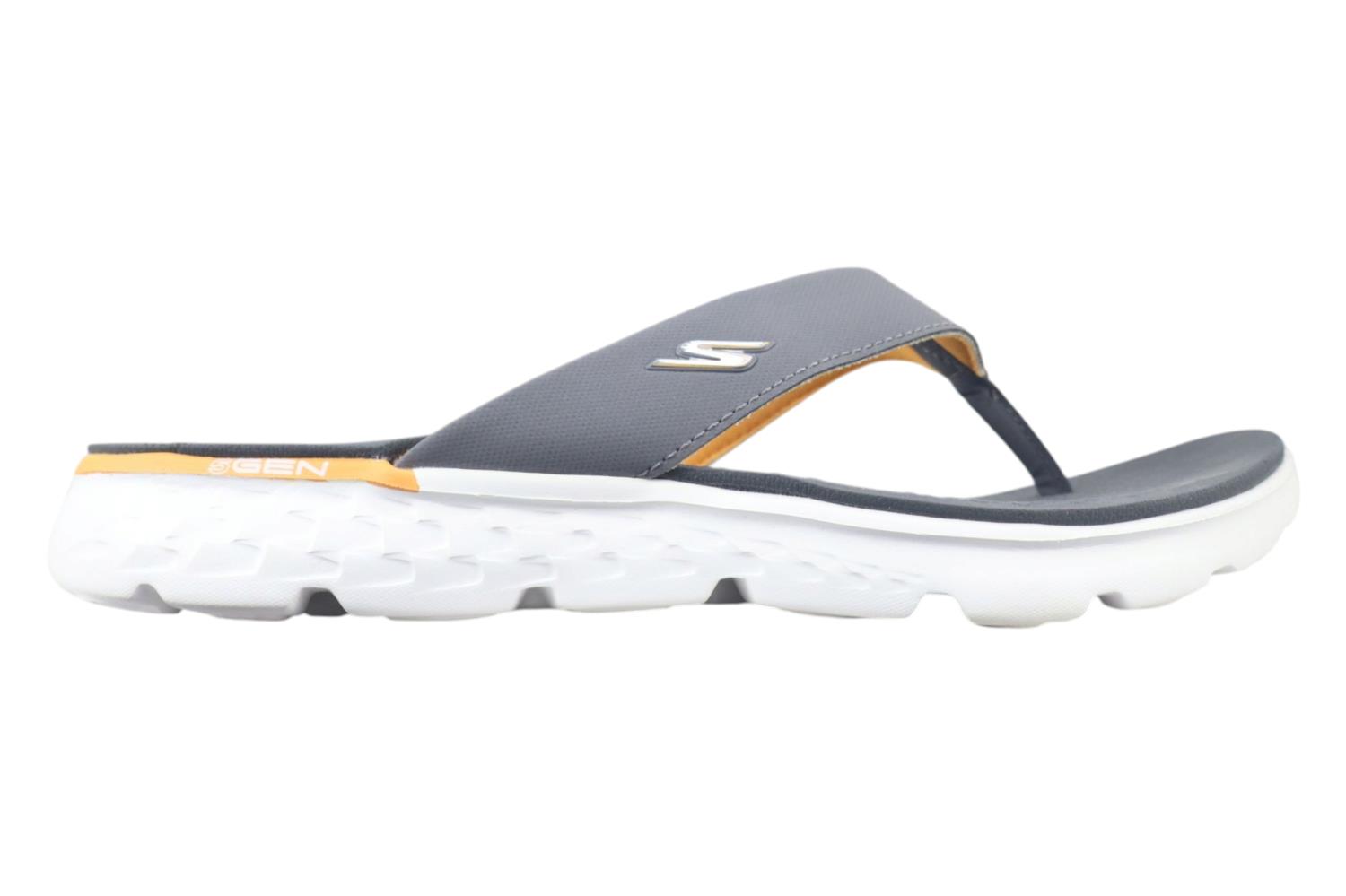 Skechers CHARCOAL/ORANGE SLIPPERS ::PARMAR BOOT HOUSE | Buy  display picture 1