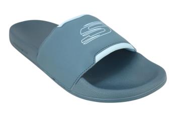 Skechers WHITE/BLACK SLIDES SLIPPERS ::PARMAR BOOT HOUSE | Buy